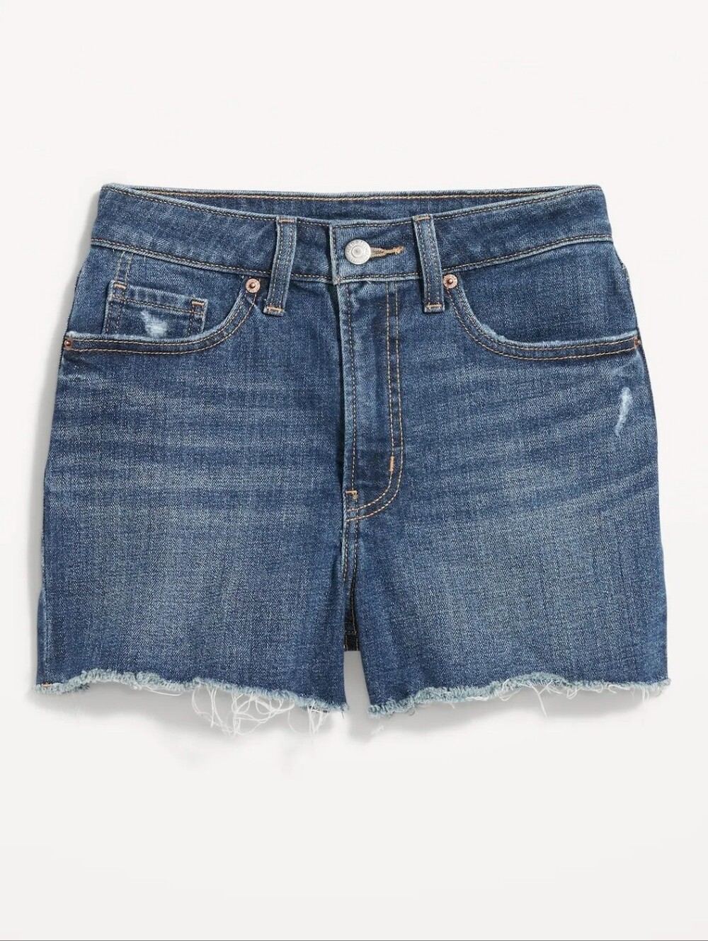 NWT Old Navy High-Waisted OG Jean Shorts -- 3" inseam in Medium Wash Cutoff, 18